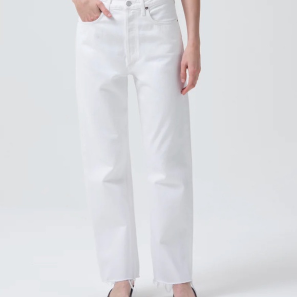 NWT AGOLDE 90's Crop Mid-Rise Straight Jeans